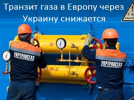 Транзит газа в Европу через Украину